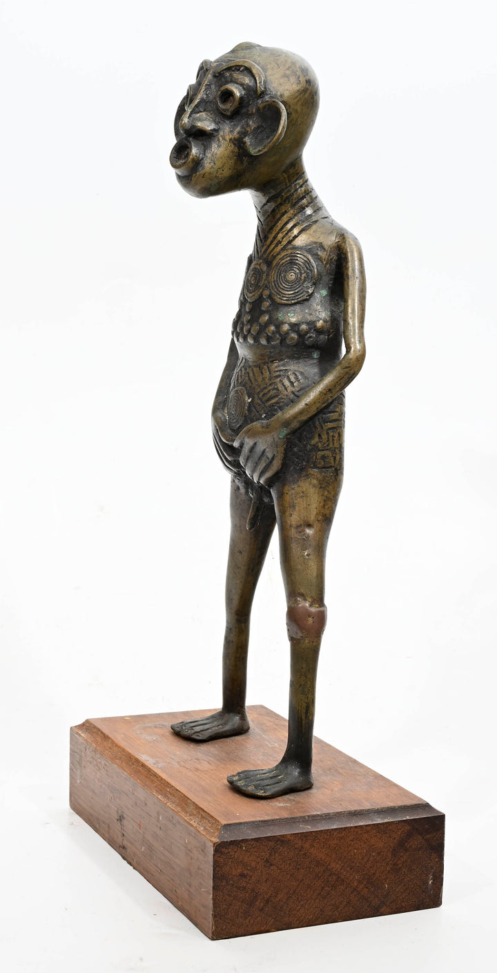 Cameroon Bronze Akimbo Figure