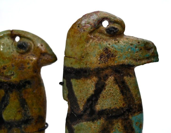 Egyptian Faience Amulets of the  Four Sons of Horus