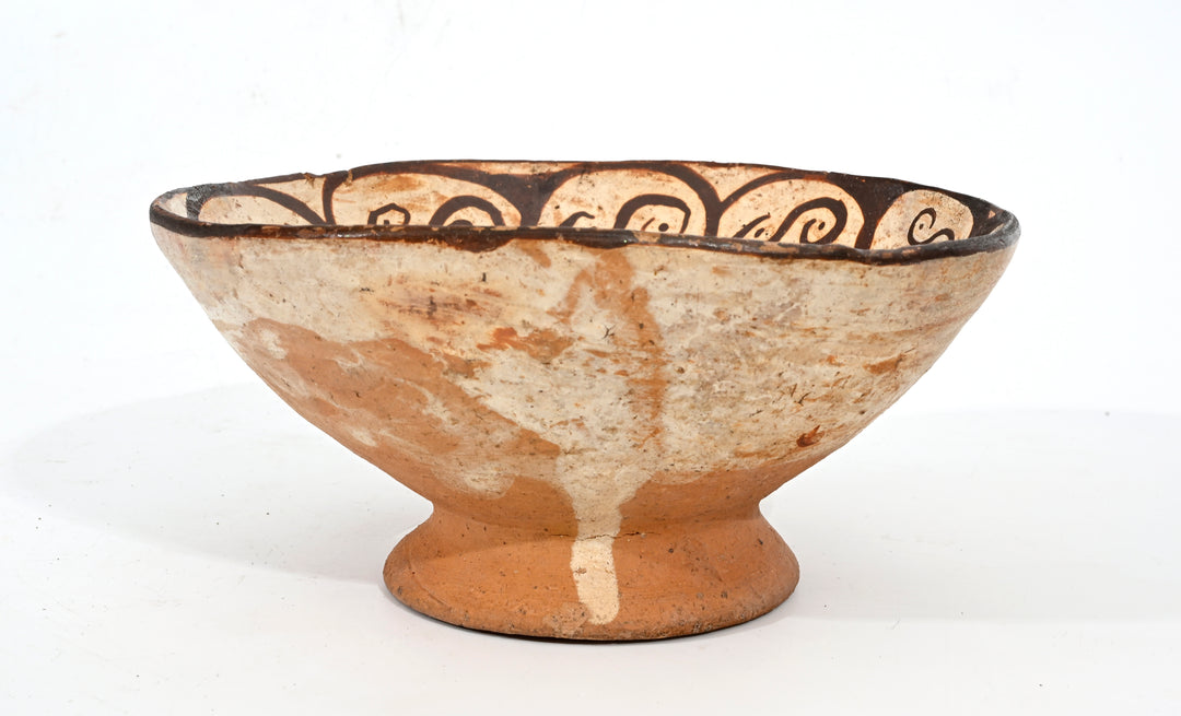 Cajamarca Polychrome Pottery Geometric Design Bowl