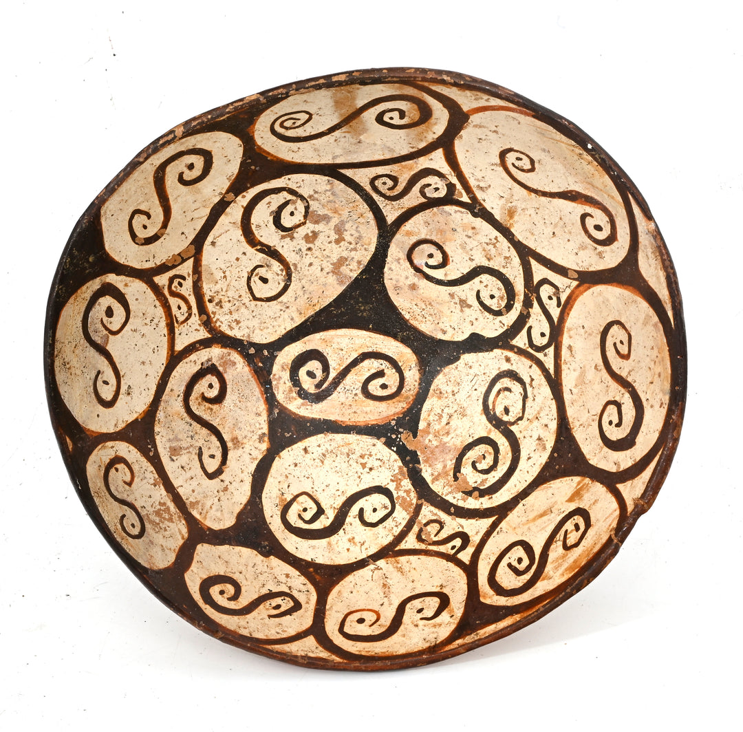 Cajamarca Polychrome Pottery Geometric Design Bowl