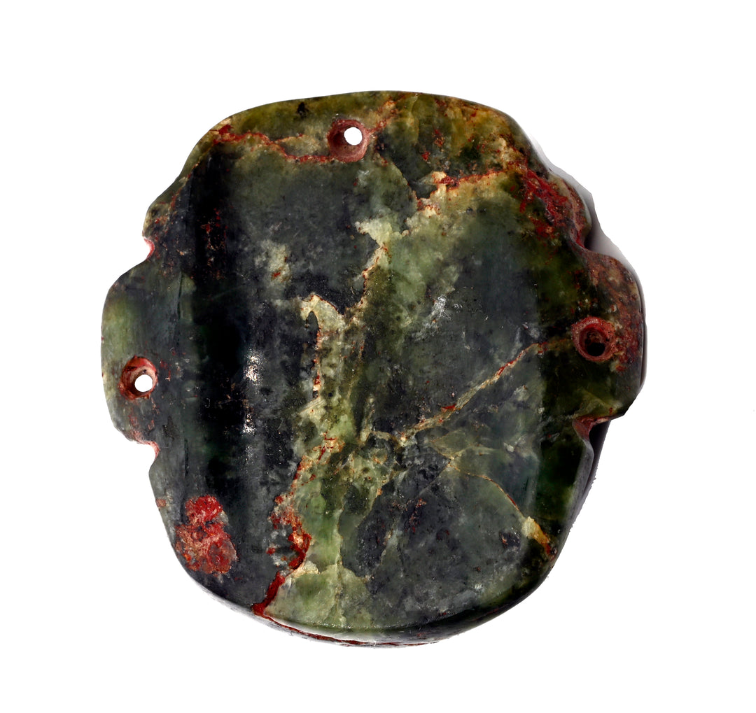 Olmec Jade Stone Pendant Mask
