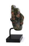 Olmec Jade Stone Pendant Mask