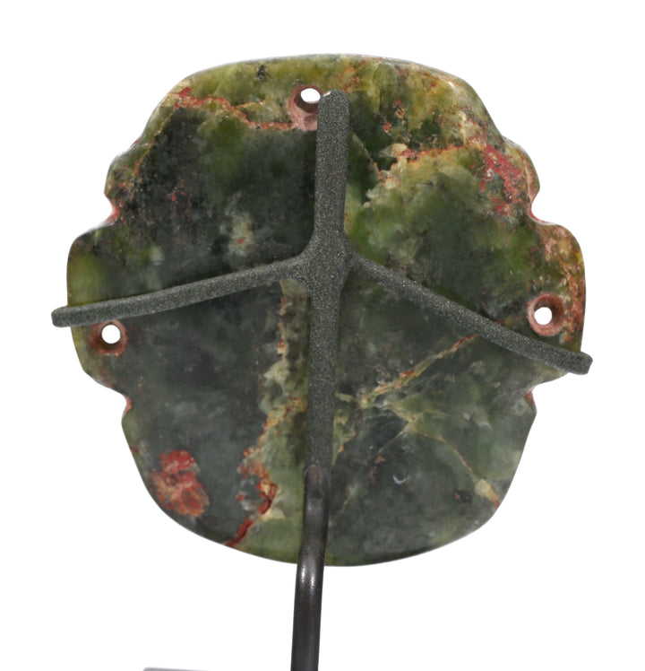 Olmec Jade Stone Pendant Mask