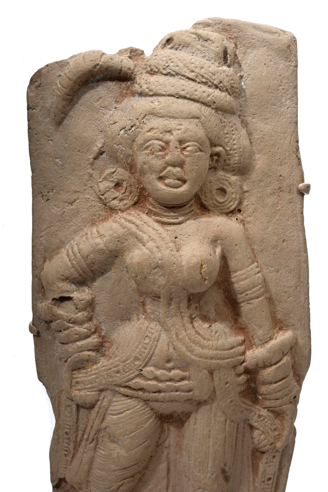 Shunga Terracotta Relief Plaque of a Goddess