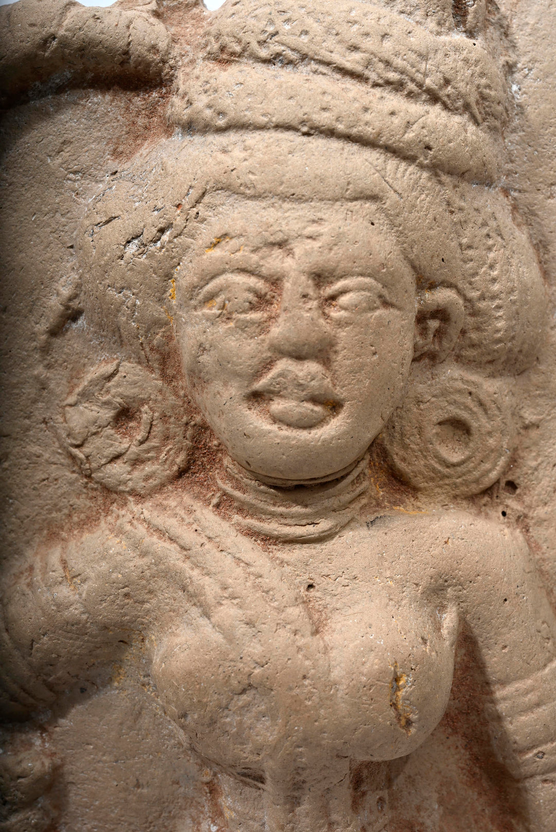 Shunga Terracotta Relief Plaque of a Goddess