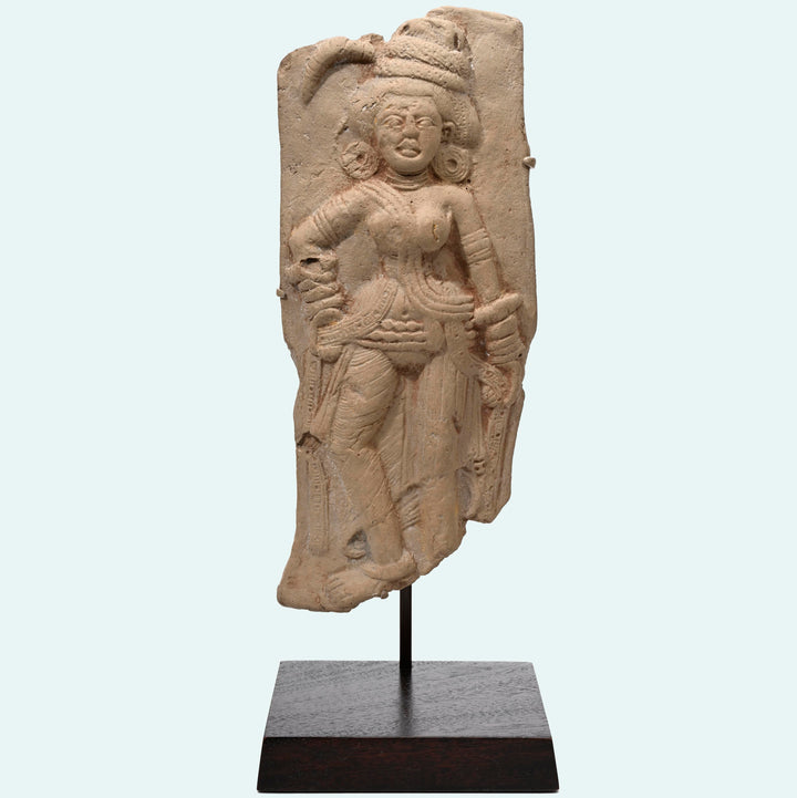 Shunga Terracotta Relief Plaque of a Goddess