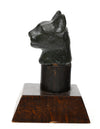 Egyptian Bronze Head of a Cat