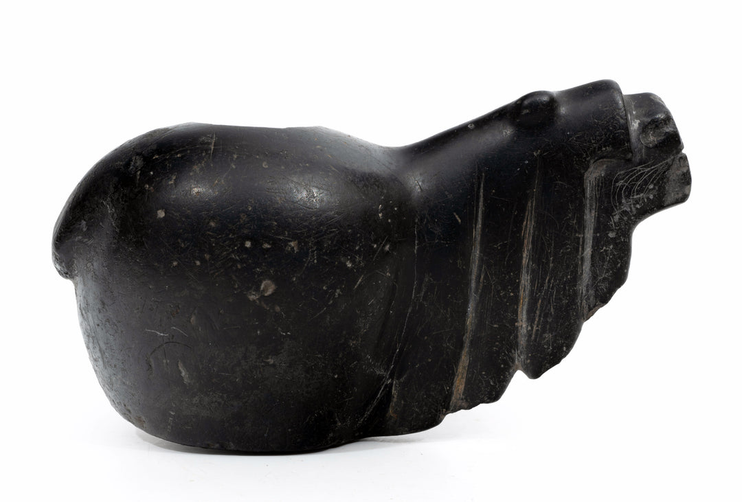 Inca Black Stone Canopa (Conopa) in the Form of an Alpaca