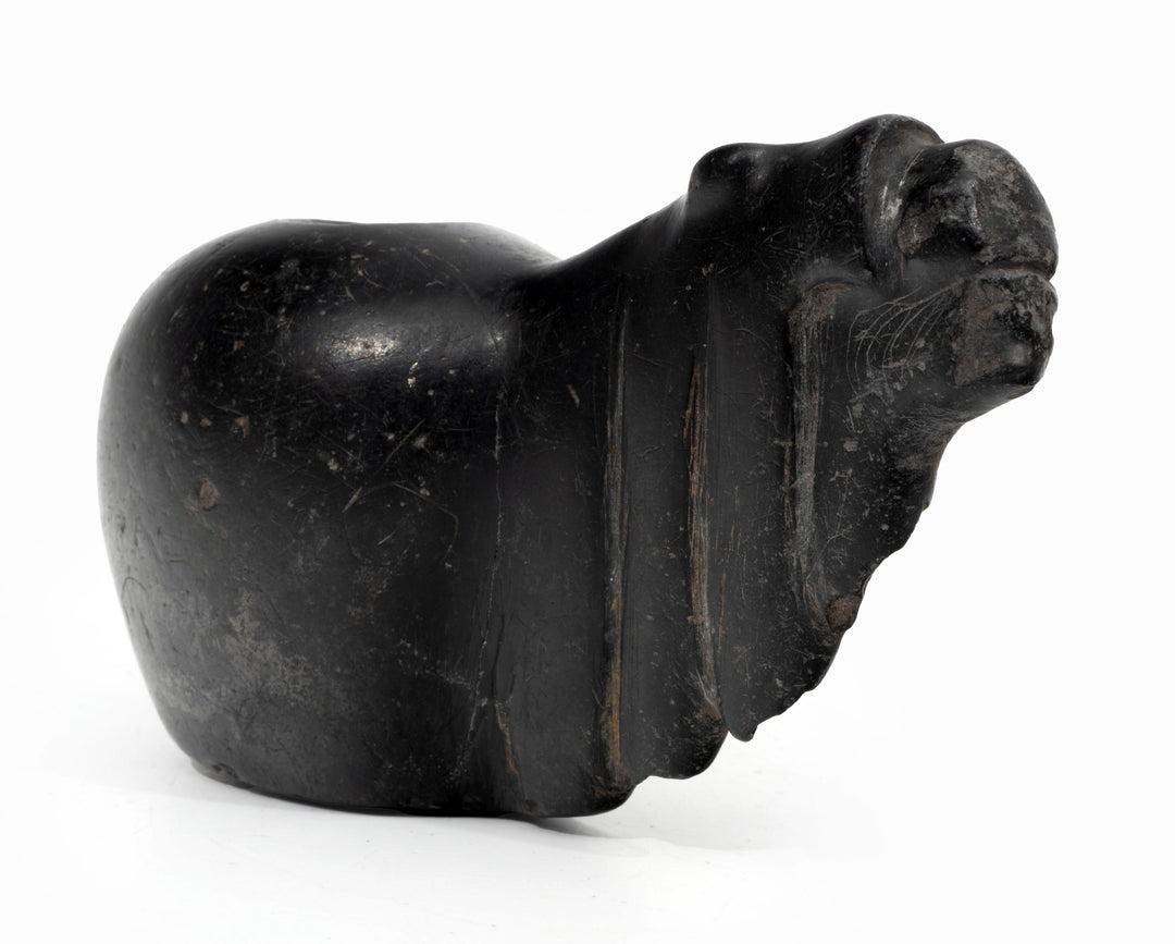 Inca Black Stone Canopa (Conopa) in the Form of an Alpaca