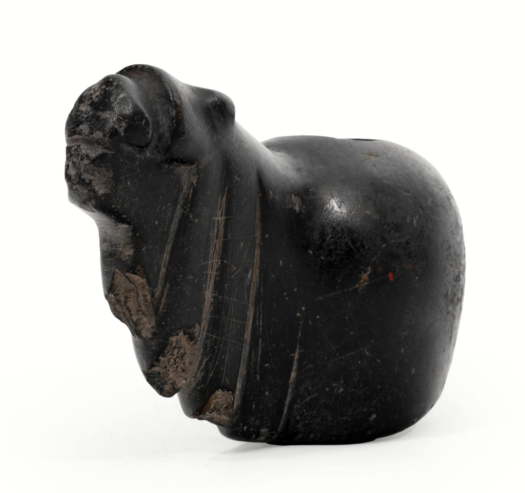 Inca Black Stone Canopa (Conopa) in the Form of an Alpaca