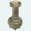 Roman Green Glass Unguentarium with Applied Nubs