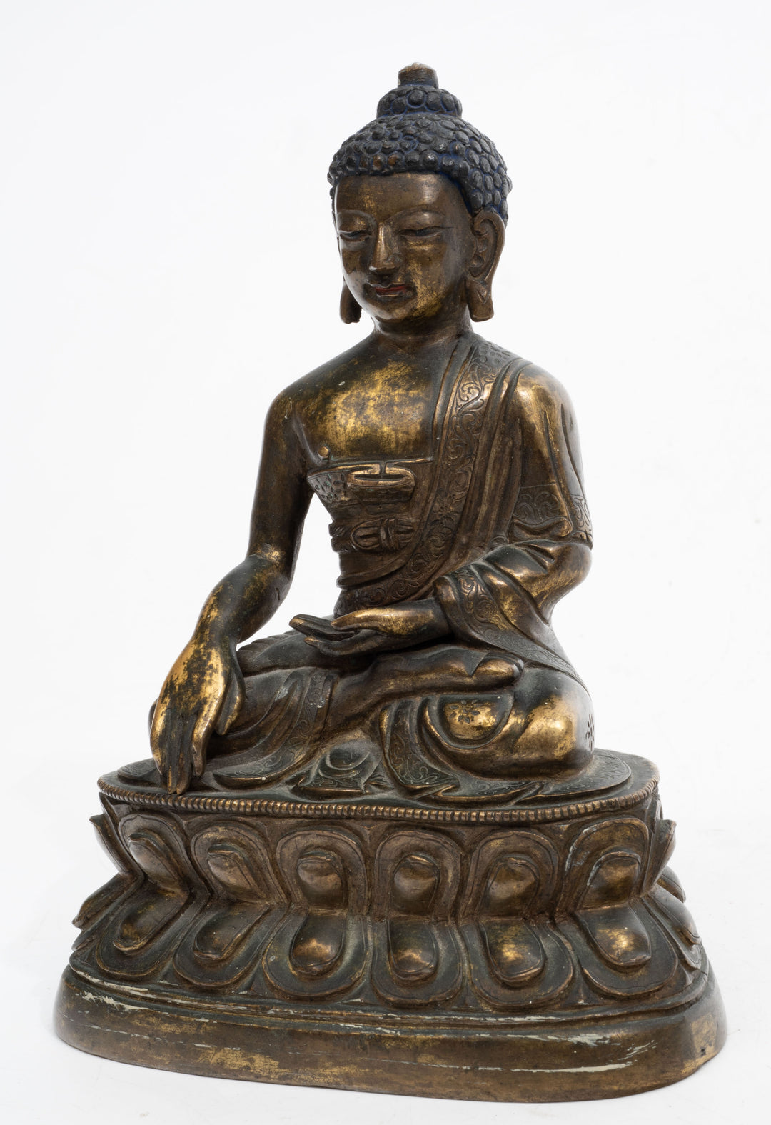 Sino Tibetan Gilt‑bronze Shakyamuni Buddha