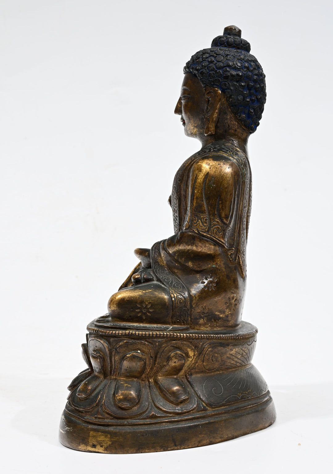Sino Tibetan Gilt‑bronze Shakyamuni Buddha