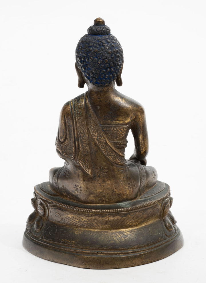 Sino Tibetan Gilt‑bronze Shakyamuni Buddha