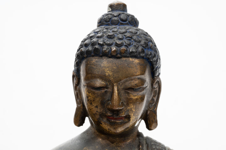 Sino Tibetan Gilt‑bronze Shakyamuni Buddha