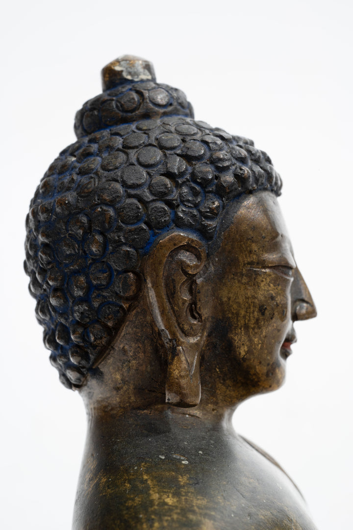 Sino Tibetan Gilt‑bronze Shakyamuni Buddha