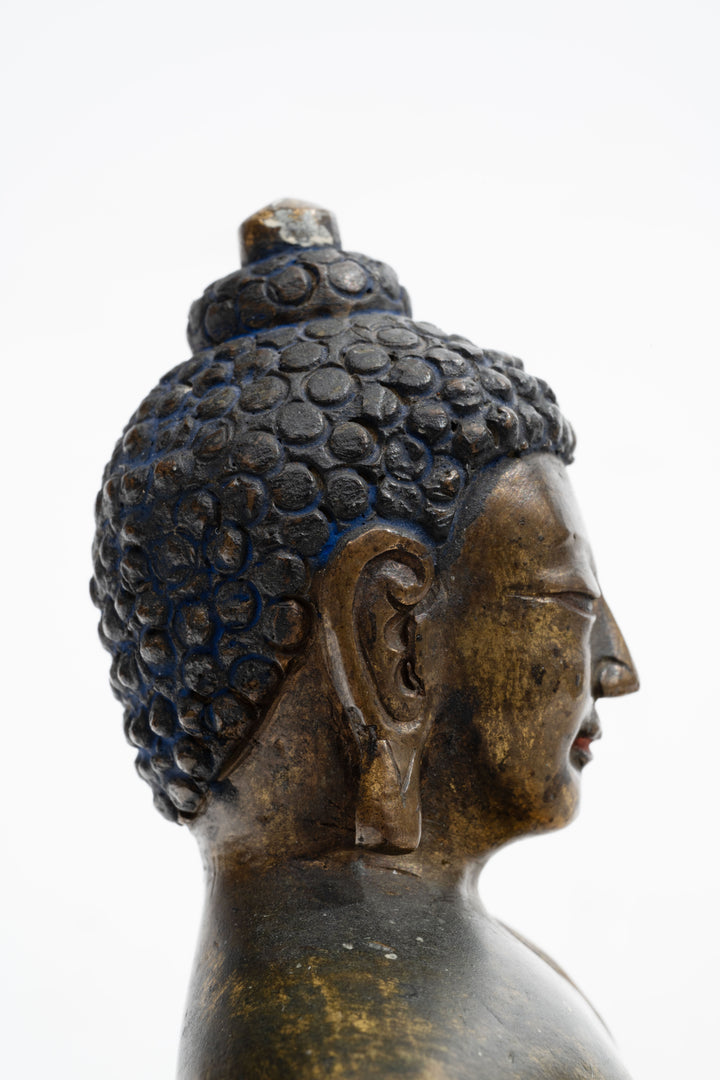 Sino Tibetan Gilt‑bronze Shakyamuni Buddha