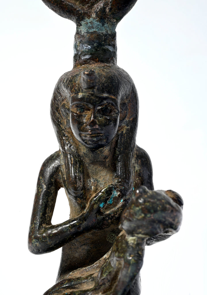 Egyptian Bronze Isis Lactans (Isis Nursing the Infant Horus)