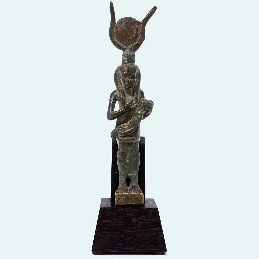 Egyptian Bronze Isis Lactans (Isis Nursing the Infant Horus)