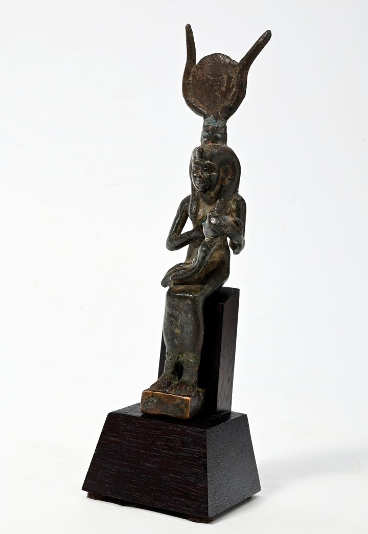 Egyptian Bronze Isis Lactans (Isis Nursing the Infant Horus)