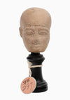 Egyptian Limestone Head of a Priest possibly Ptah