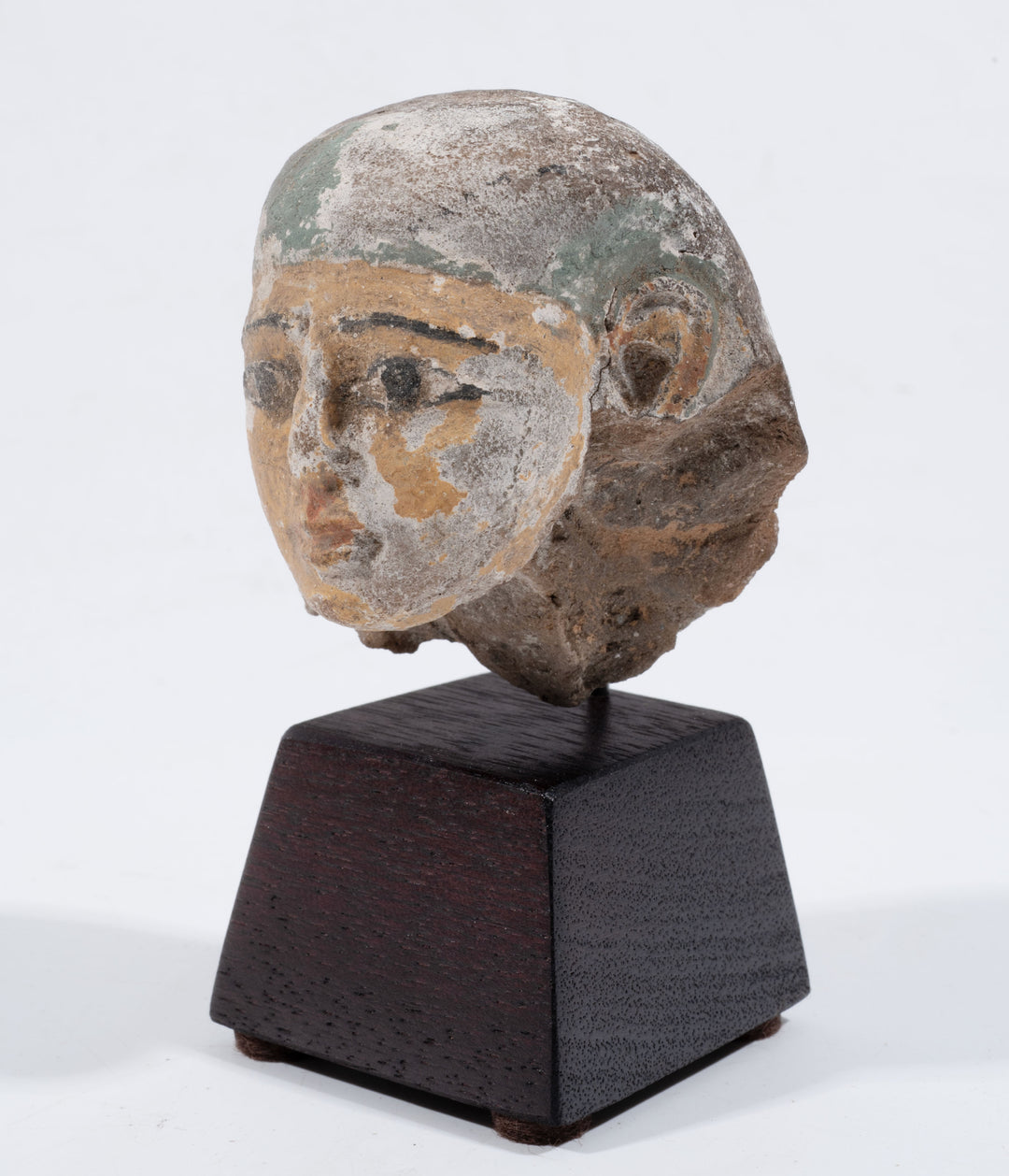 Egyptian Polychrome Terracotta Head