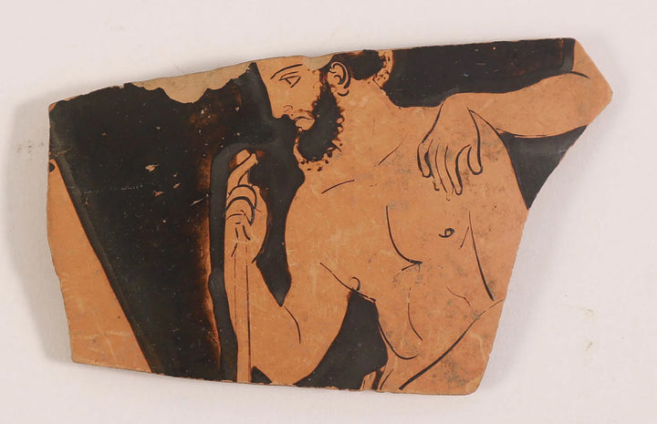 Apulian Red‑figure Figural Vase Fragment