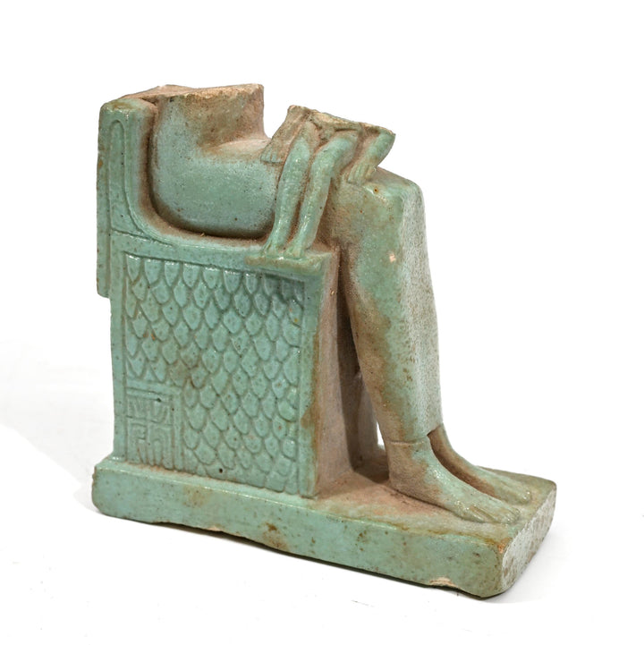 Egyptian Faience Isis Horus Fragment