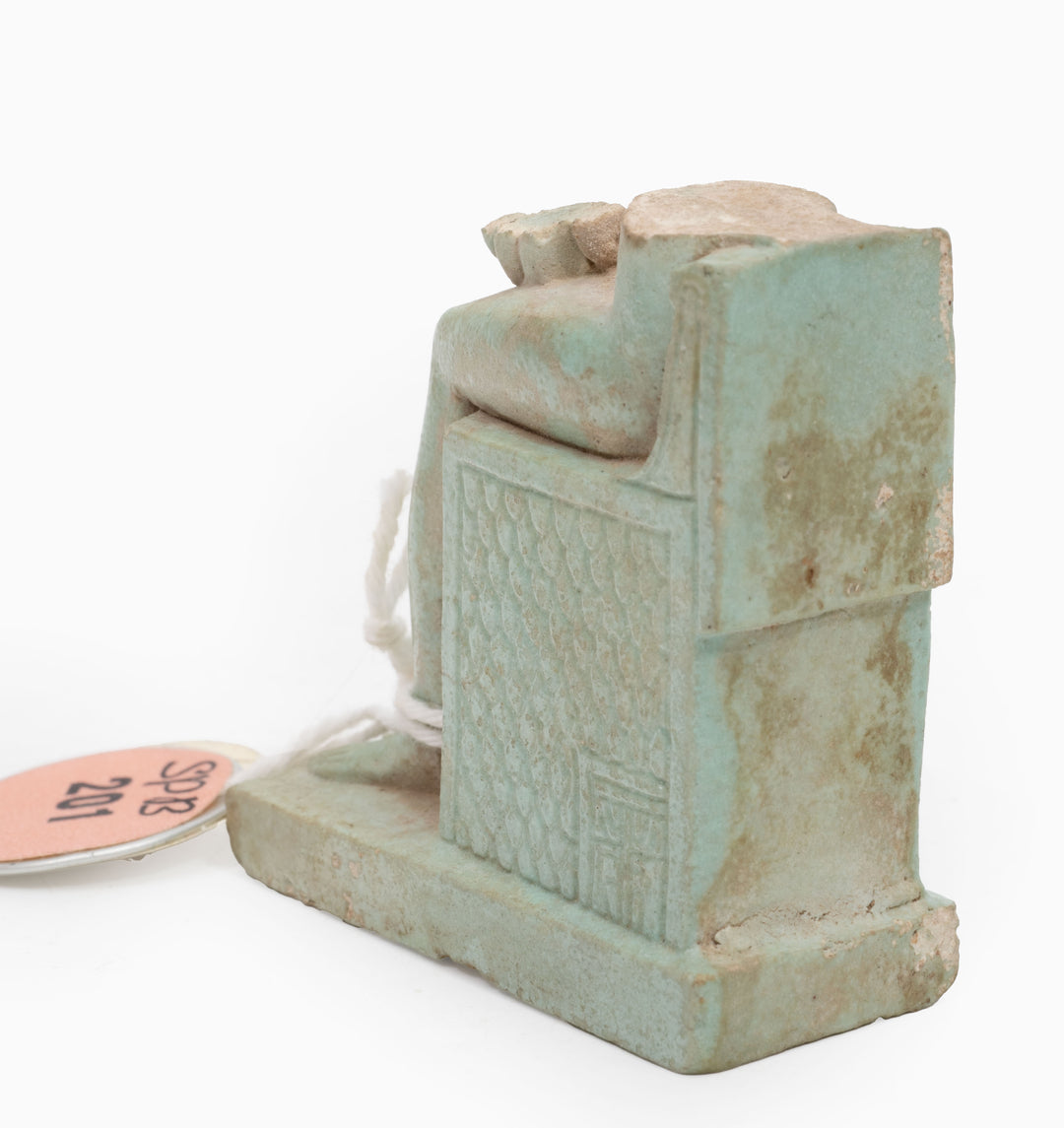 Egyptian Faience Isis Horus Fragment