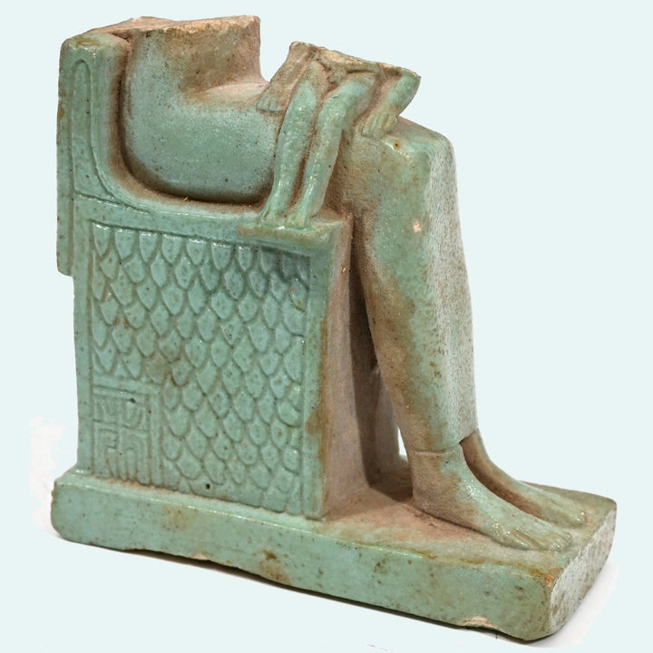 Egyptian Faience Isis Horus Fragment