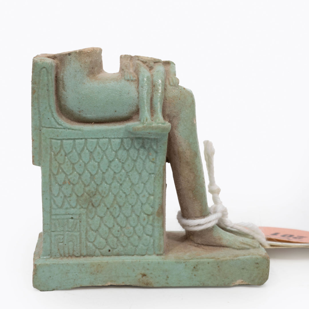 Egyptian Faience Isis Horus Fragment