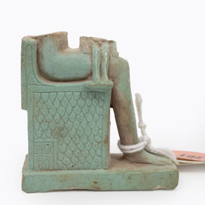 Egyptian Faience Isis Horus Fragment