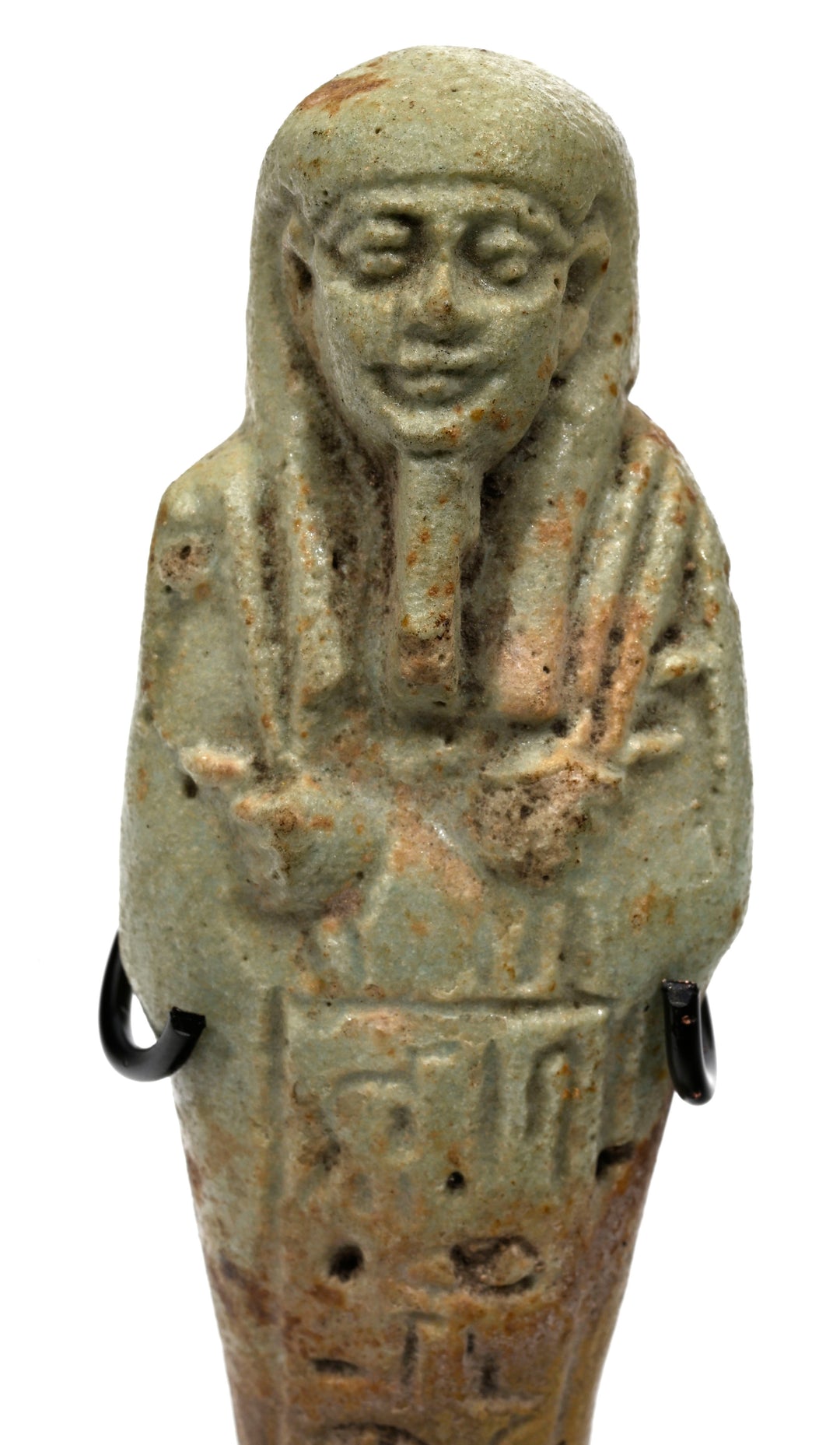 Egyptian Pale Green Faience Ushabti for Khonsuirdis