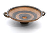 Ancient Greek Bichrome Banded Pottery Kylix (Two-Handled Wine Cup)