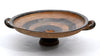 Ancient Greek Bichrome Banded Pottery Kylix (Two-Handled Wine Cup)