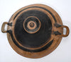 Ancient Greek Bichrome Banded Pottery Kylix (Two-Handled Wine Cup)