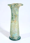 Roman Green Glass Double Handled Cosmetic Tube Unguentarium