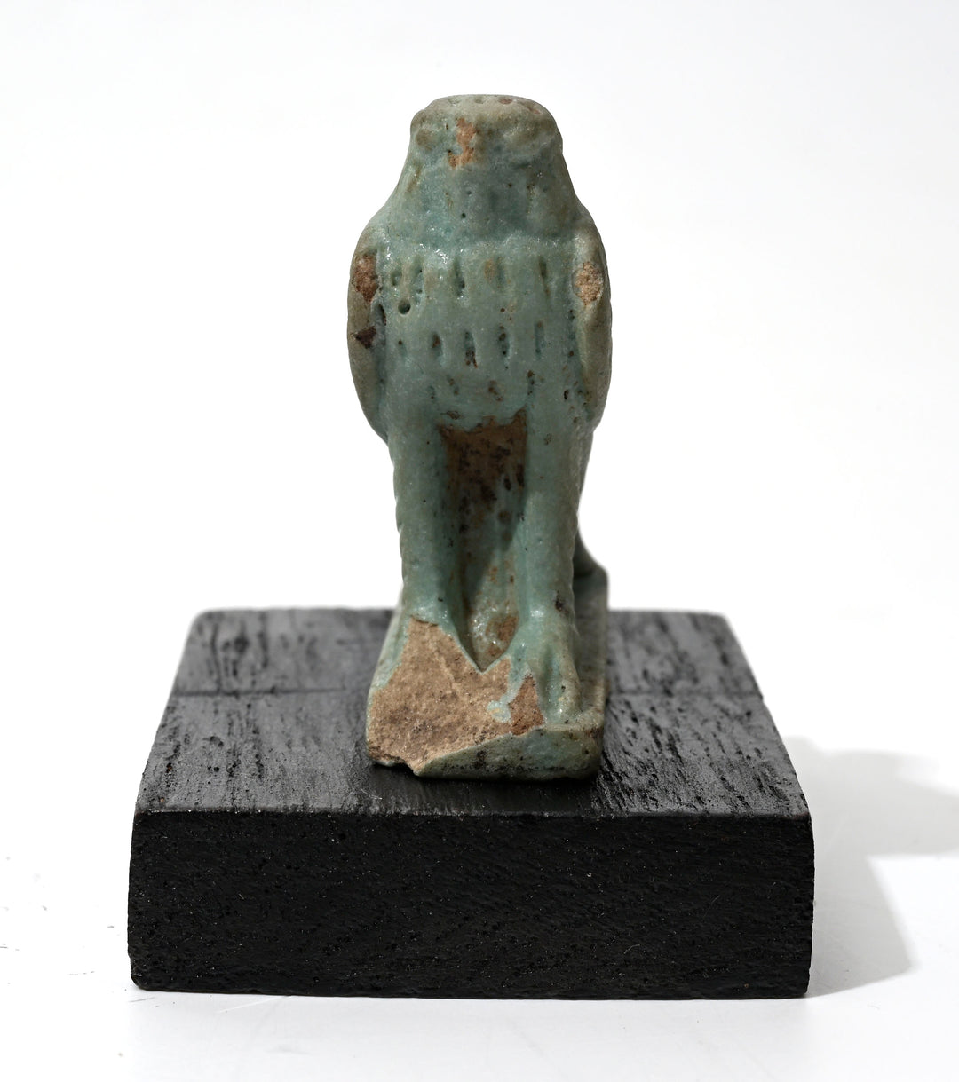 Egyptian Turquoise Faience Horus Falcon Amulet