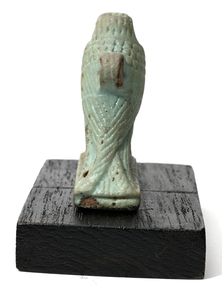 Egyptian Turquoise Faience Horus Falcon Amulet