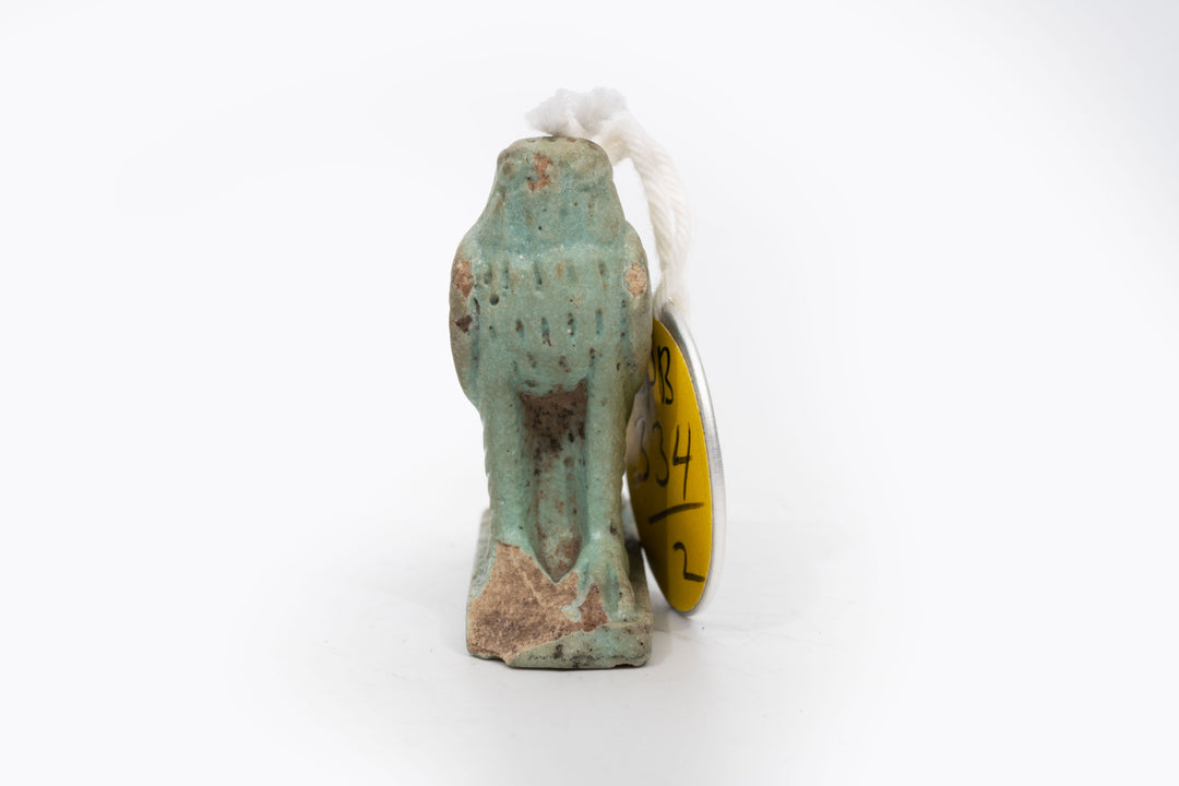 Egyptian Turquoise Faience Horus Falcon Amulet