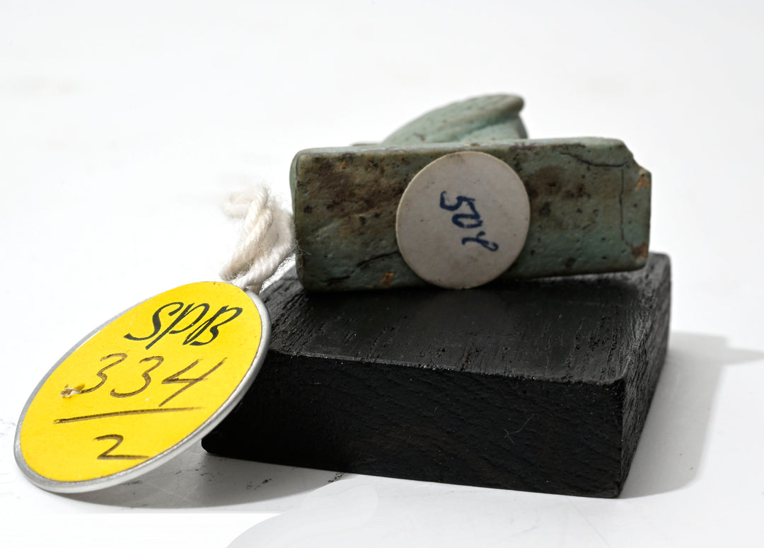 Egyptian Turquoise Faience Horus Falcon Amulet