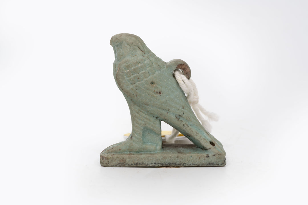 Egyptian Turquoise Faience Horus Falcon Amulet