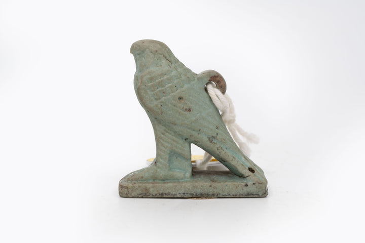 Egyptian Turquoise Faience Horus Falcon Amulet