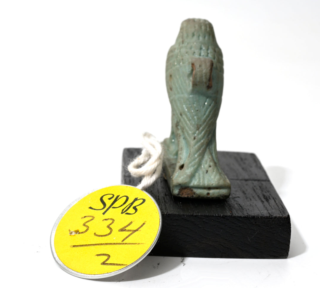 Egyptian Turquoise Faience Horus Falcon Amulet