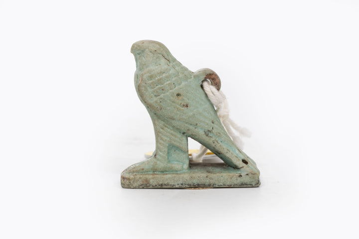Egyptian Turquoise Faience Horus Falcon Amulet