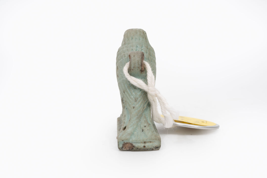 Egyptian Turquoise Faience Horus Falcon Amulet