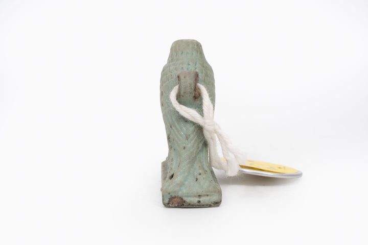 Egyptian Turquoise Faience Horus Falcon Amulet