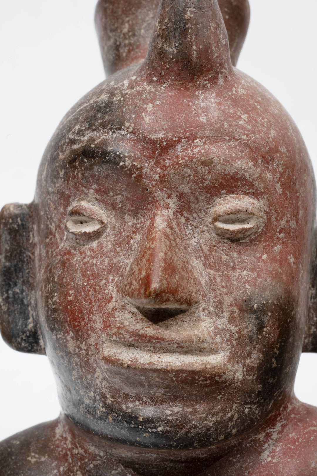 Colima Pottery Redware Seated Hunchback Dwarf