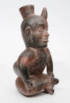 Colima Pottery Redware Seated Hunchback Dwarf
