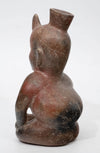 Colima Pottery Redware Seated Hunchback Dwarf
